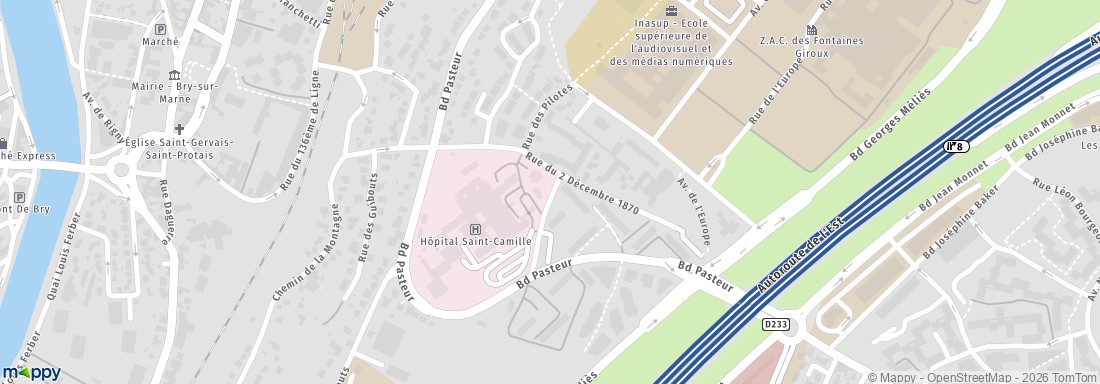 Hôpital Saint Camille 2 Rue Des Pères Camilliens 94360 Bry-sur-marne